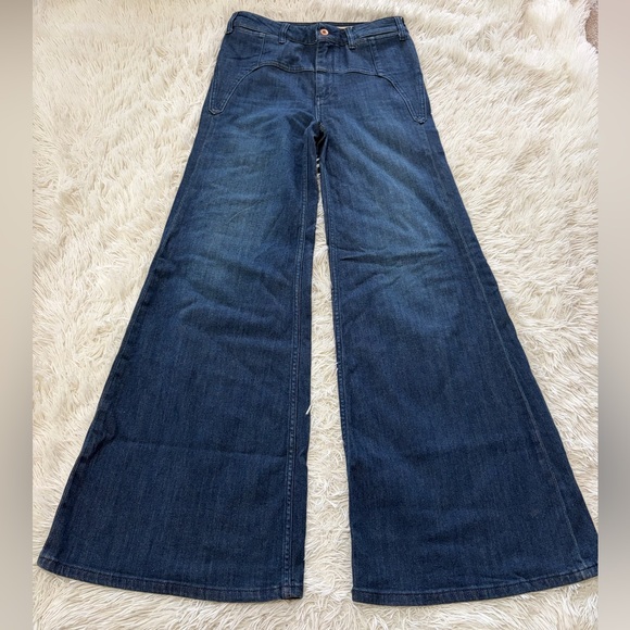 Anthropologie Pilcro Ultra High-Rise Slim Flare Jeans - size 27 - Picture 3 of 14